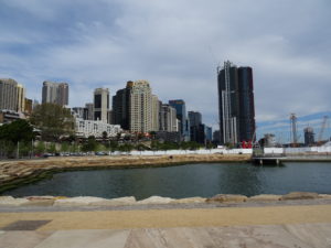 Die Hochhäuser rechts sind alle neu...